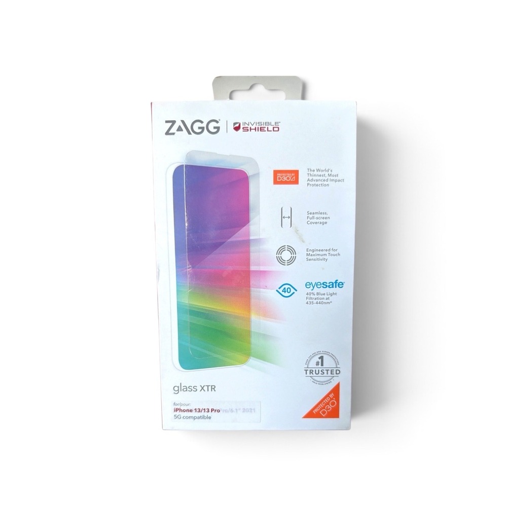 ZAGG InvisibleShield Glass XTR D30 Screen Protector for Apple iPhone 13 / 13 Pro